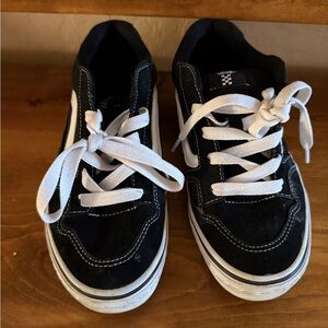 Vans Kids Classic Black and White Sneakers